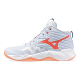 Scarpa da Volley Donna Mizuno Wave Momentum Pro Mid Azzurro Arancione | NonSoloSport