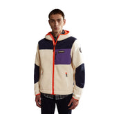 Napapijri Felpa Pile Yupik Uomo Bianco Blu Viola | NonSoloSport