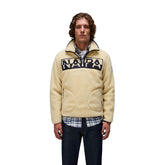 Felpa Pile Uomo Napapijri Archive Beige | NonSoloSport