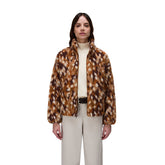 Felpa Pile Donna Napapijri Shima Marrone Multicolor | NonSoloSport