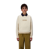 Felpa Ragazzo Napapijri New Box Logo Beige | NonSoloSport