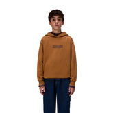 Felpa Ragazzo Napapijri New Box Logo Marrone | NonSoloSport