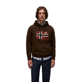 Felpa Uomo Napapijri Archive Marrone | NonSoloSport