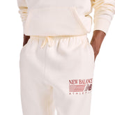 Pantalone Jogger Uomo New Balance Reimagined Bianco | NonSoloSport