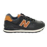 New Balance 574 Sept Lux Leather Pack Uomo Nero | NonSoloSport