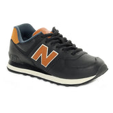 New Balance 574 Sept Lux Leather Pack Uomo Nero | NonSoloSport