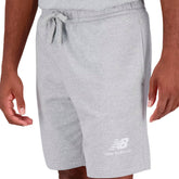 New Balance Shorts Essentials Stacked Logo Uomo Grigio | NonSoloSport