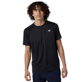 New Balance T-Shirt Accelerate Short Sleeve Uomo Nero | NonSoloSport