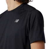 New Balance T-Shirt Accelerate Short Sleeve Uomo Nero | NonSoloSport