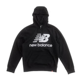New Balance Felpa Essentials Stacked Logo Uomo Nero | NonSoloSport