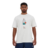 T-Shirt Uomo New Balance Athletics Basketball Bianco | NonSoloSport