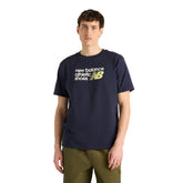 T-Shirt Uomo New Balance Athletics Premium Blu | NonSoloSport
