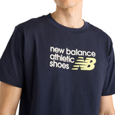 T-Shirt Uomo New Balance Athletics Premium Blu | NonSoloSport