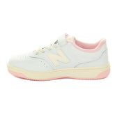 Sneakers Bambino New Balance B80 Court Bianco Rosa | NonSoloSport