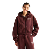 Felpa Donna New Balance Trackside Bordeaux | NonSoloSport