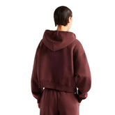 Felpa Donna New Balance Trackside Bordeaux | NonSoloSport