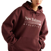 Felpa Donna New Balance Trackside Bordeaux | NonSoloSport
