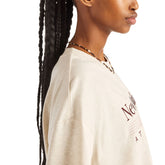 T-Shirt Donna New Balance Trackside Oversized Beige | NonSoloSport