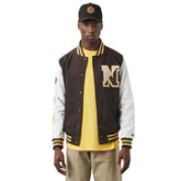Newera Giacca Heritage Varsity Uomo Marrone Bianco | NonSoloSport