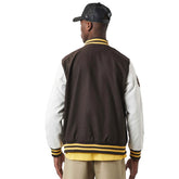 Newera Giacca Heritage Varsity Uomo Marrone Bianco | NonSoloSport