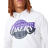 Newera Felpa Drip Logo Lakers Uomo Bianco | NonSoloSport