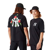 Newera T-Shirt Floral Graphic New York Yankees Nero | NonSoloSport
