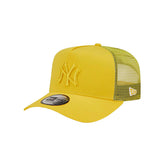 New Era Cappello A-Frame Trucker New York Yankees Tonal Mesh Giallo | NonSoloSport