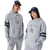 Felpa Newera Mlb Lifestyle Ny Cappuccio Fleece Grigio | NonSoloSport