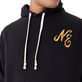 Felpa New Era Script Logo Cappuccio Fleece Nero | NonSoloSport