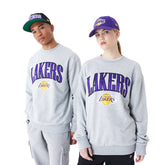 Felpa Newera Nba Arch Graphic Lakers Grigio | NonSoloSport