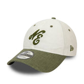 New Era Cappello 920 Linen Script Bianco Verde | NonSoloSport