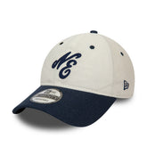 New Era Cappello 920 Linen Script Bianco Blu | NonSoloSport