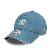 Cappello Donna New Era 9Twenty New York Yankees MLB Denim Stitch Azzurro | NonSoloSport
