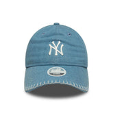 Cappello Donna New Era 9Twenty New York Yankees MLB Denim Stitch Azzurro | NonSoloSport