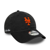 Cappello New Era 9Twenty New York Mets MLB Washed Script Nero | NonSoloSport