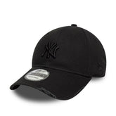 Cappello New Era 9Forty New York Yankees MLB Washed Distressed Nero | NonSoloSport