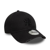 Cappello New Era 9Forty New York Yankees MLB Washed Distressed Nero | NonSoloSport
