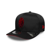 Cappello New Era 9SEVENTY Stretch Snap AC Milan Featherweight Poly Nero | NonSoloSport