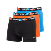 Nike Boxer 3 Pack Uomo Nero Arancione Azzurro | NonSoloSport