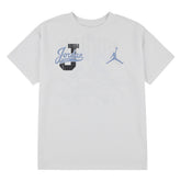 T-Shirt Ragazzo Nike Jordan Distressed Colligiate Bianco | NonSoloSport