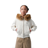Felpa Ragazza Jordan Fireside Cozy Beige | NonSoloSport