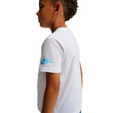 T-Shirt Bambino Nike Boxy Bianco Multicolor | NonSoloSport