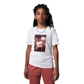 T-Shirt Bambino Nike Jordan MJ Photo Bianco Rosso | NonSoloSport