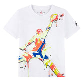 T-Shirt Ragazzo Jordan Splash Paint Bianco Multicolor | NonSoloSport