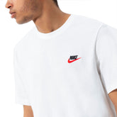 Nike T-Shirt Small Logo Nsw Club Uomo Bianco | NonSoloSport