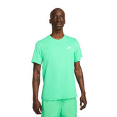 T-Shirt Uomo Nike Small Logo Nsw Club Bianco Sporco | NonSoloSport