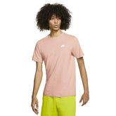T-Shirt Uomo Nike Sportswear Club Cotone Small Logo Bronzo | NonSoloSport