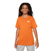 T-Shirt Bambino Nike Nsw Tee Emb Futura Arancione | NonSoloSport