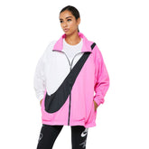 Nike Giacca Antivento Swoosh Windbreaker Donna Rosa | NonSoloSport