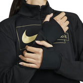 Nike Felpa Iconclash Running Donna Nero | NonSoloSport